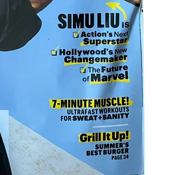 Mens Health Magazine Simu Liu Marvel Cover Summer Fitness Grill Workout - Picture 2 of 4